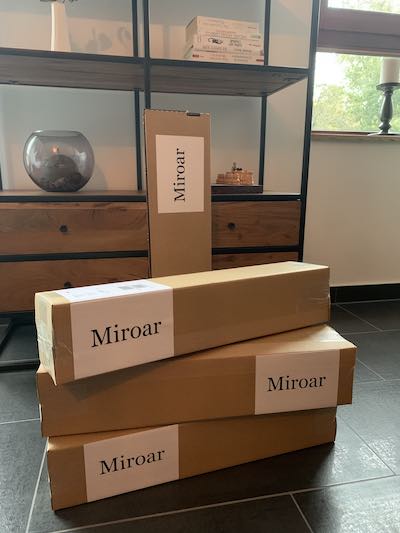 Photo of the first Miroar packages